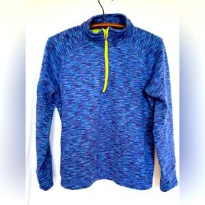 Tek Gear Large Blue 1/4 zip Pullover Sweatshirt